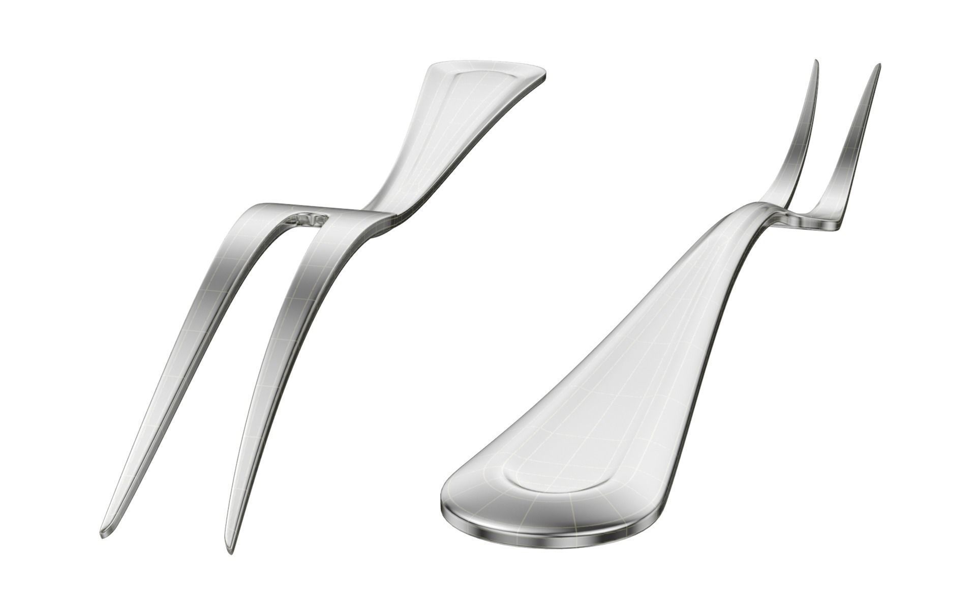 Fruit Fork Classic Cutlery 3D model_14