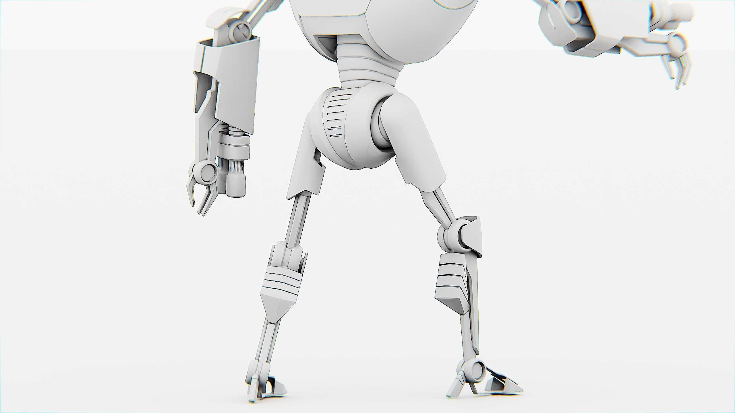 MILITARY DROID F-50 Rigged for Unreal Engine - Unity - MIXAMO 3D model_36