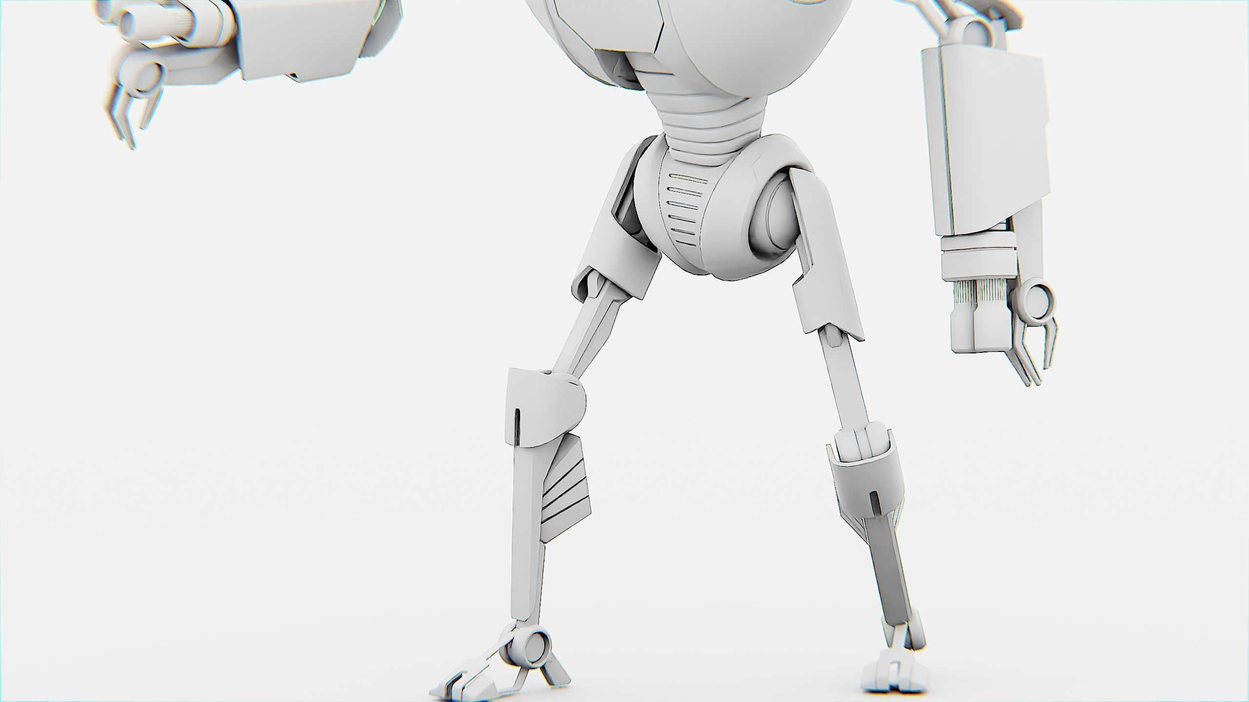 MILITARY DROID F-50 Rigged for Unreal Engine - Unity - MIXAMO 3D model_35