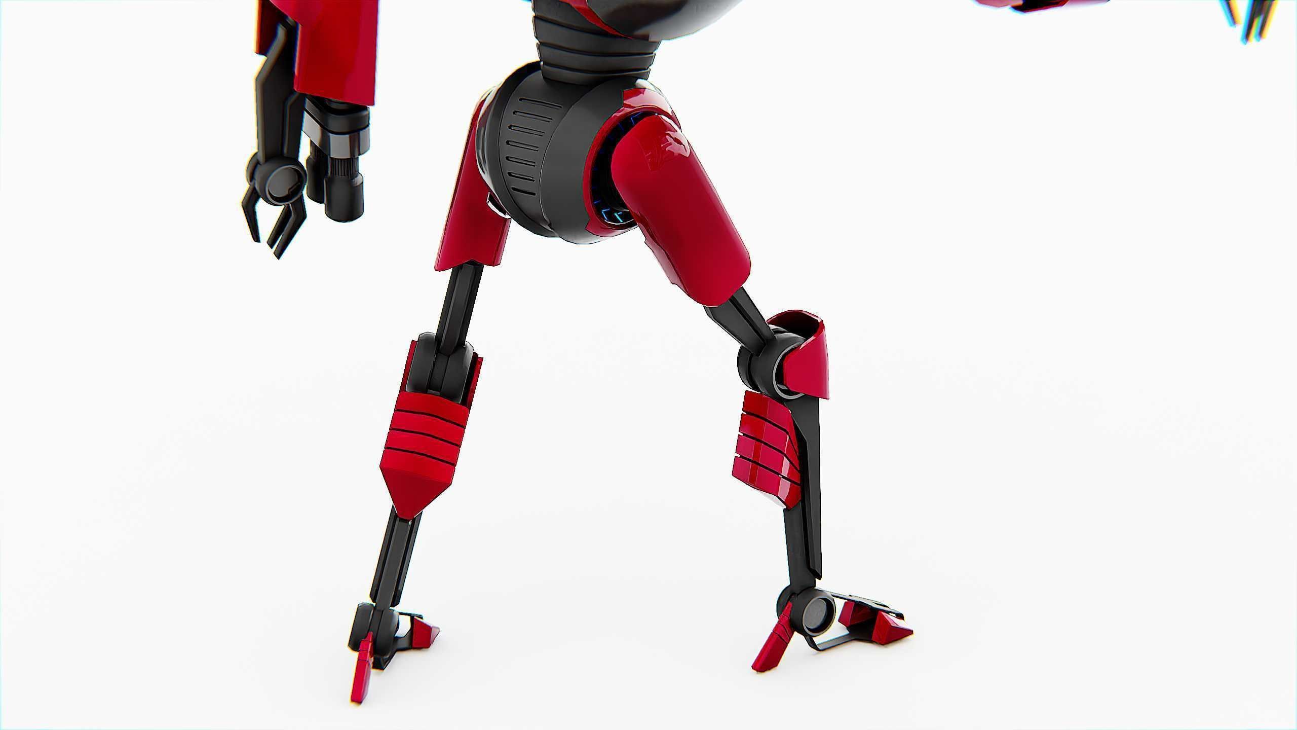 MILITARY DROID F-50 Rigged for Unreal Engine - Unity - MIXAMO 3D model_29