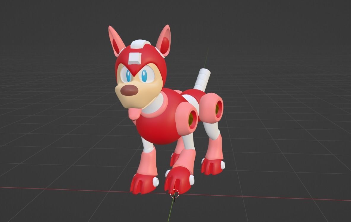 Rush - Megaman 3D model_4