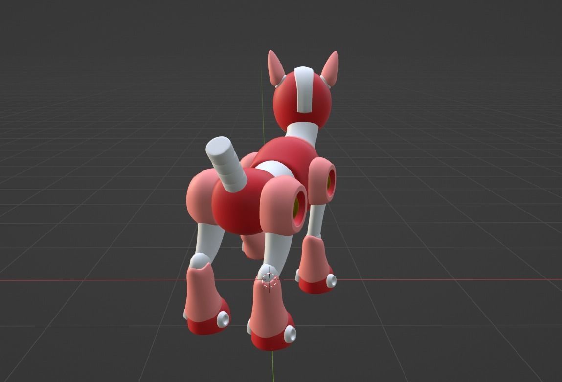 Rush - Megaman 3D model_6