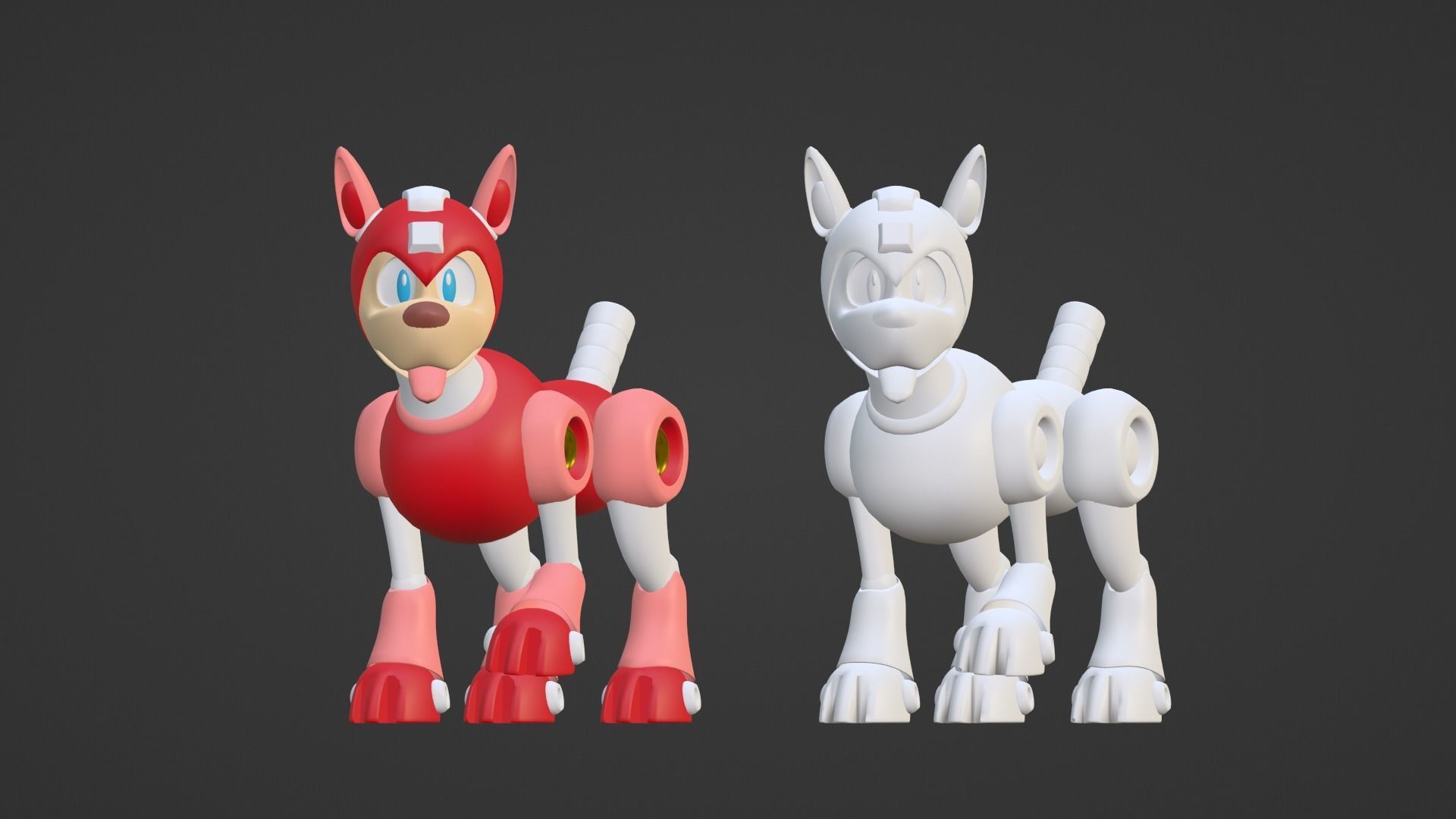 Rush - Megaman 3D model_16
