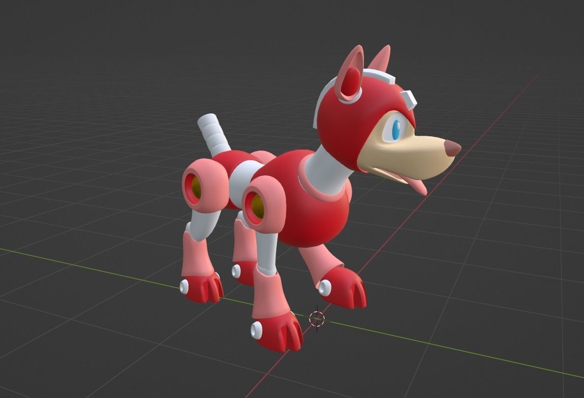 Rush - Megaman 3D model_7
