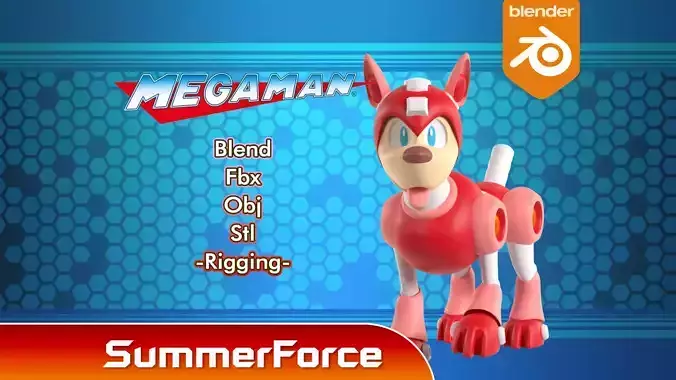 Rush - Megaman 3D model