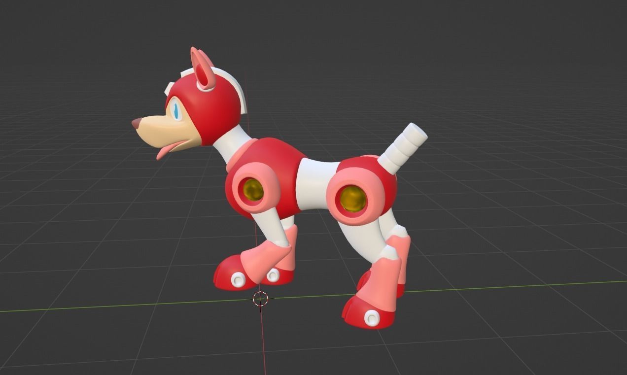Rush - Megaman 3D model_5