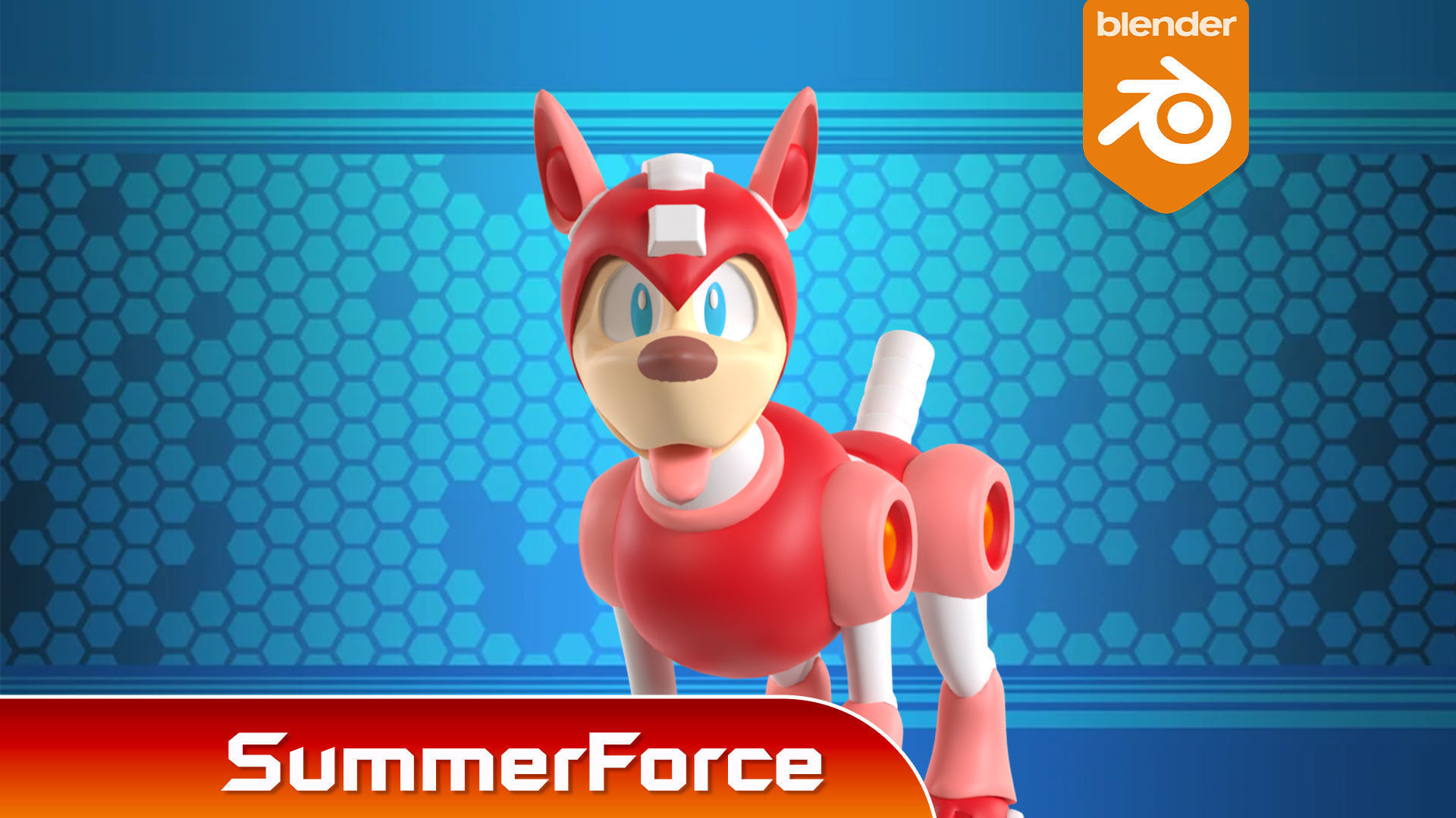 Rush - Megaman 3D model_1