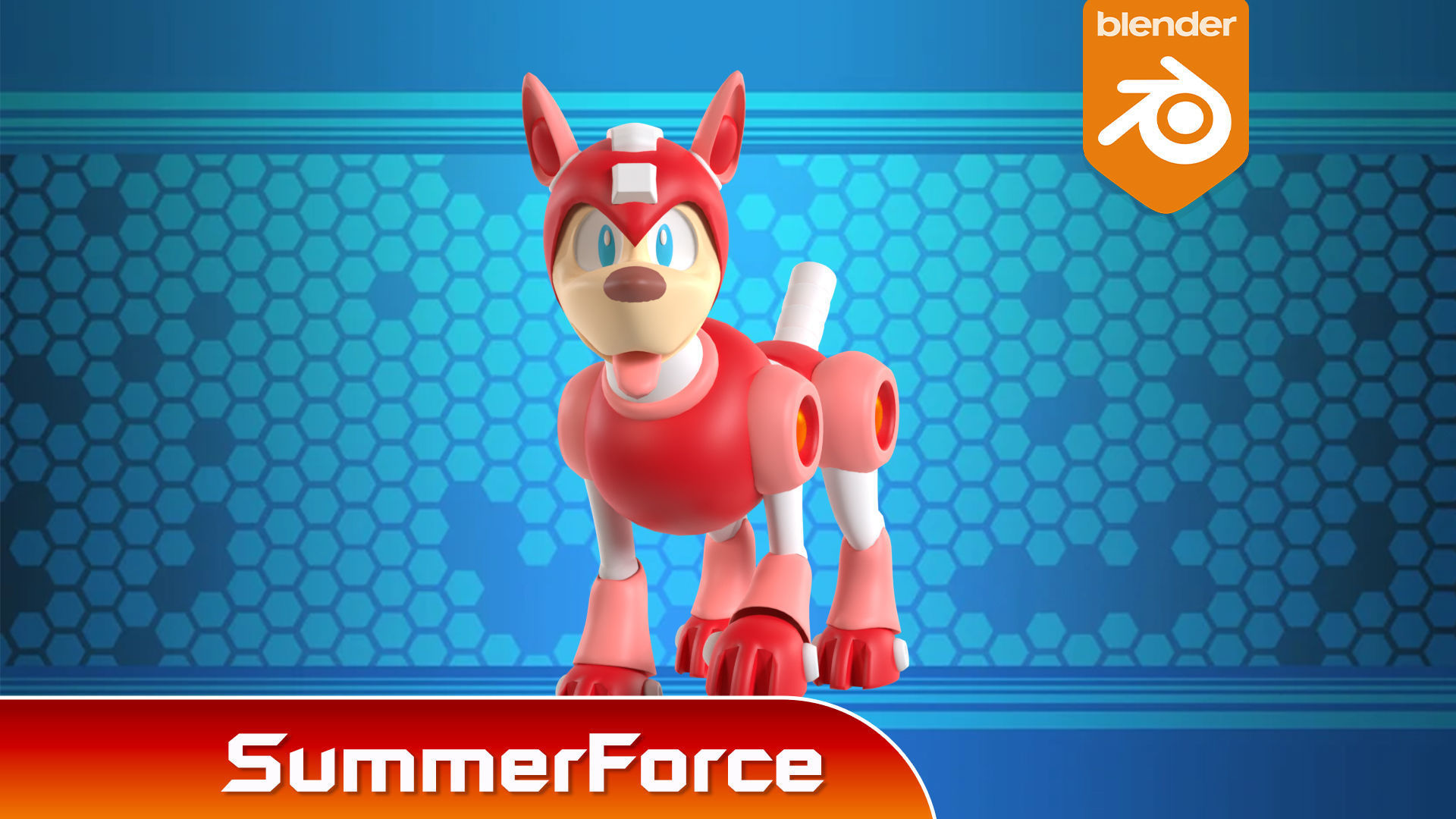 Rush - Megaman 3D model_2