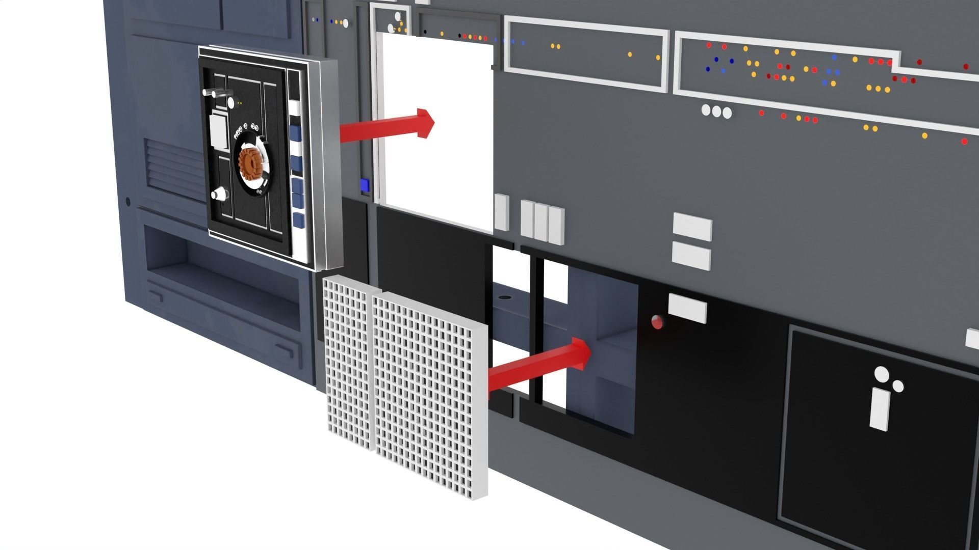 Set 1e - Death Star Alcove 2 1-12 scale Blackseries 3D print model_18