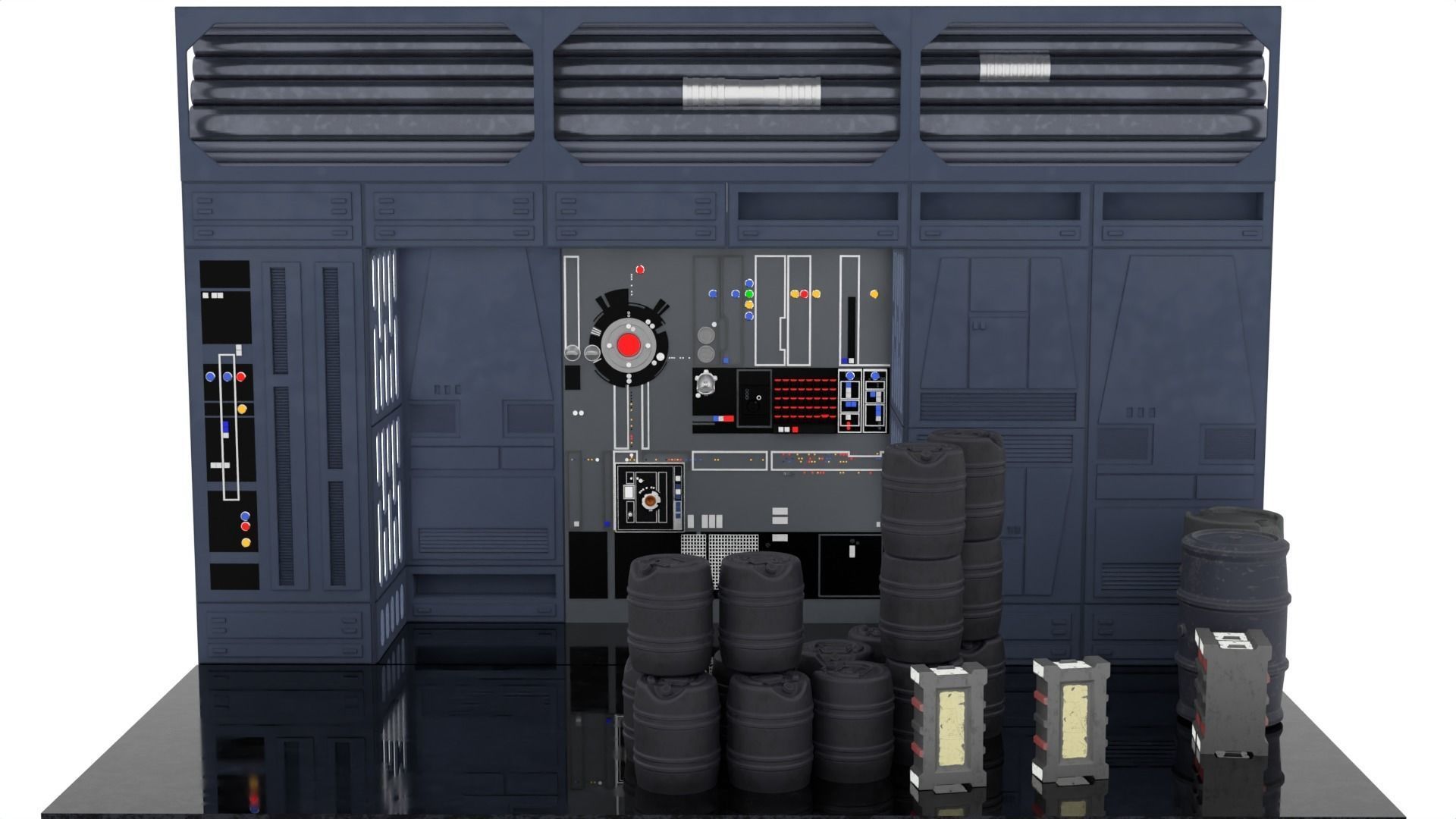 Set 1e - Death Star Alcove 2 1-12 scale Blackseries 3D print model_4