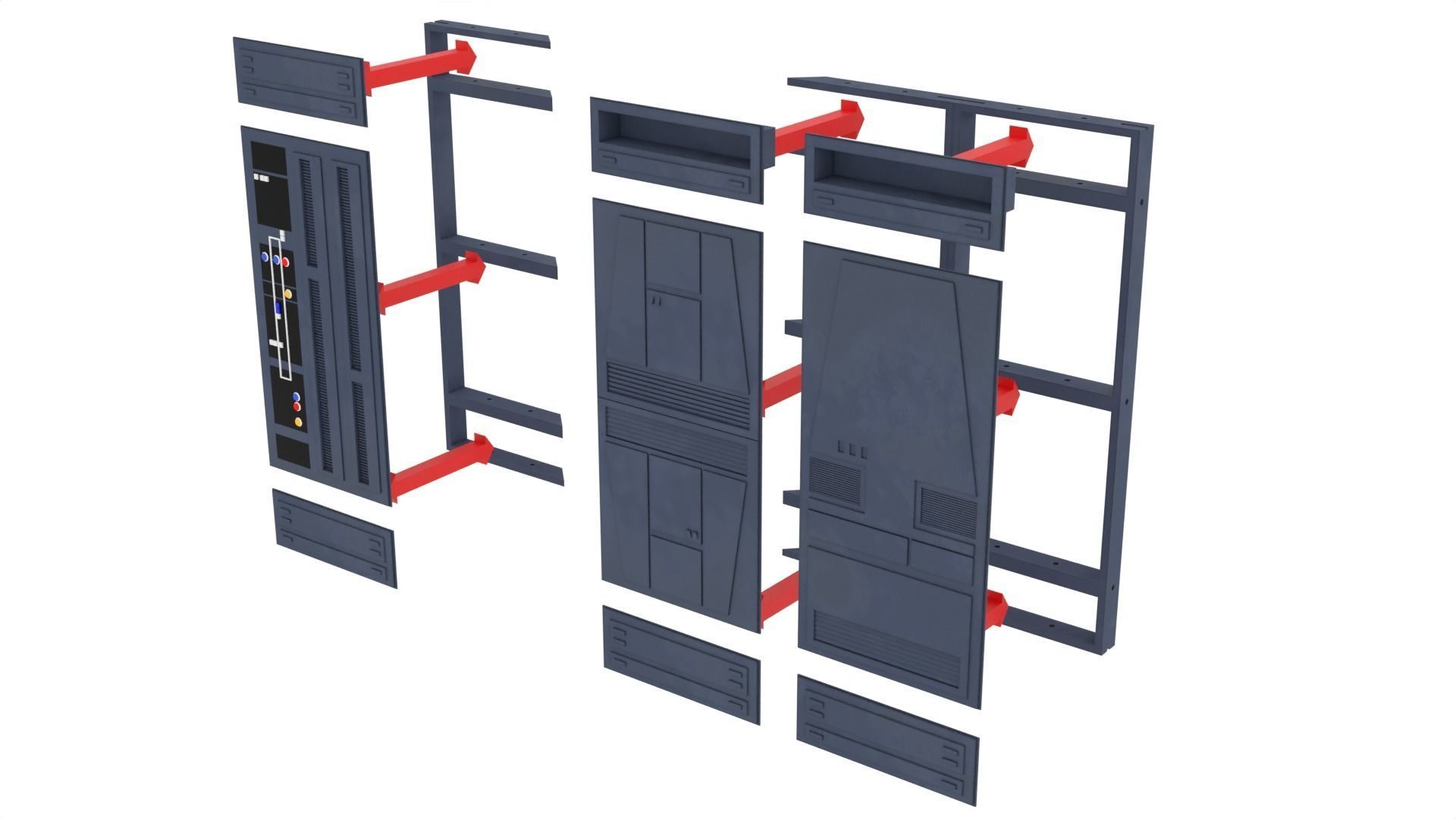 Set 1e - Death Star Alcove 2 1-12 scale Blackseries 3D print model_31