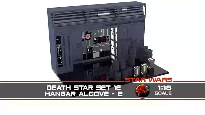 Set 1e - Death Star Alcove 2 1-18 scale Kenner Hasbro 3D print model