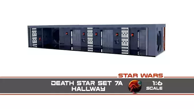 Set 7a - Death Star Hallway 1 1-6 scale Hottoys 3D print model