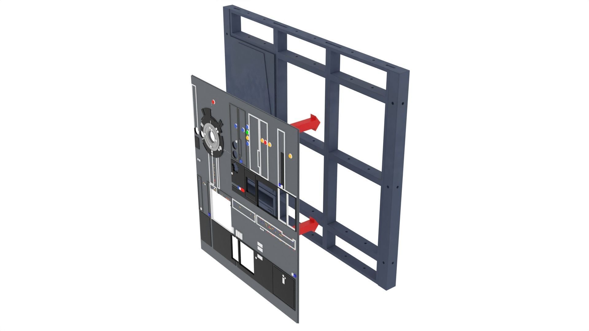 Set 1e - Death Star Alcove 2 1-6 scale Hottoys 3D Model Collection_21