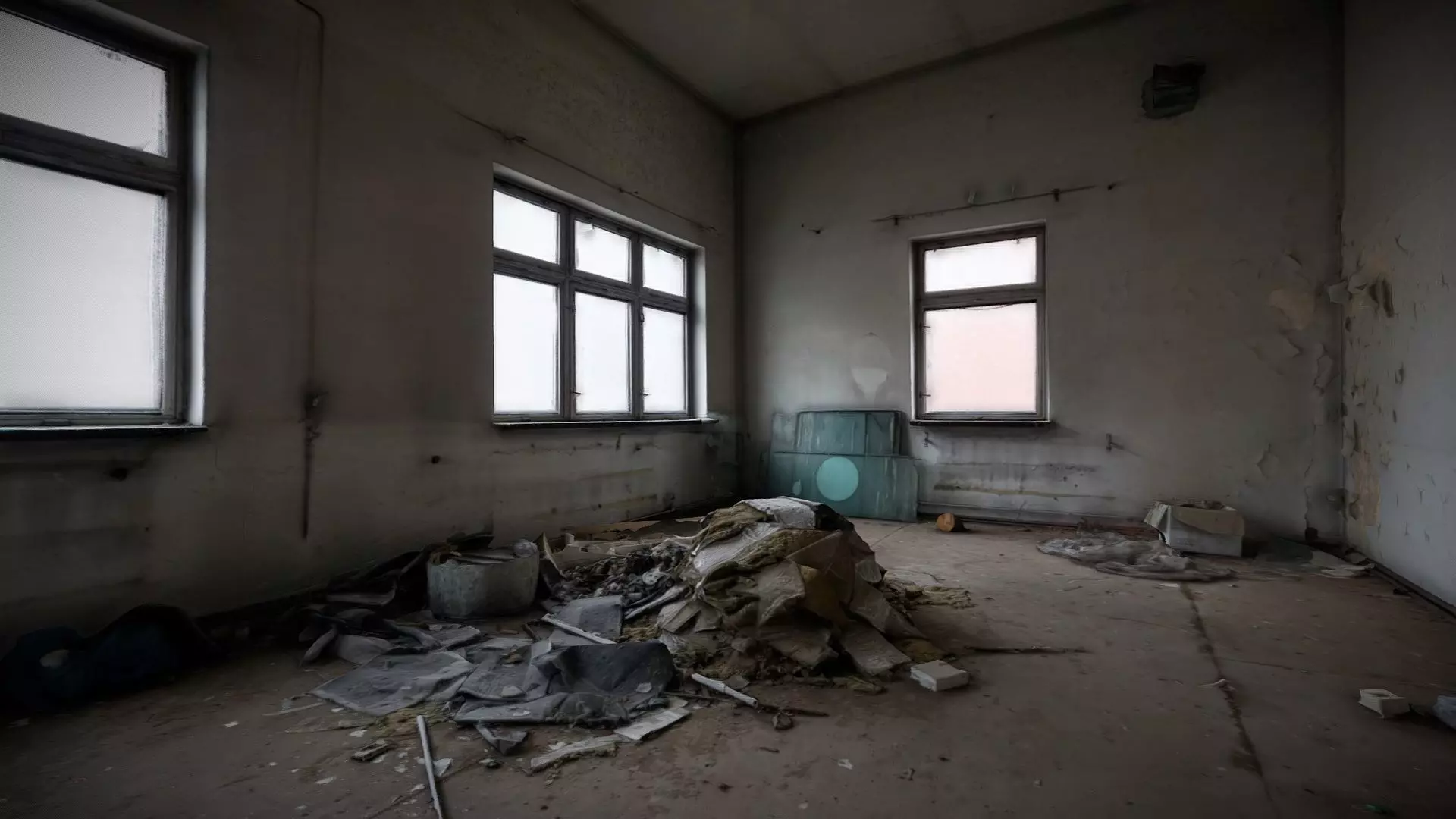 Destroyed abandoned manufactory - small room Free 3D model
