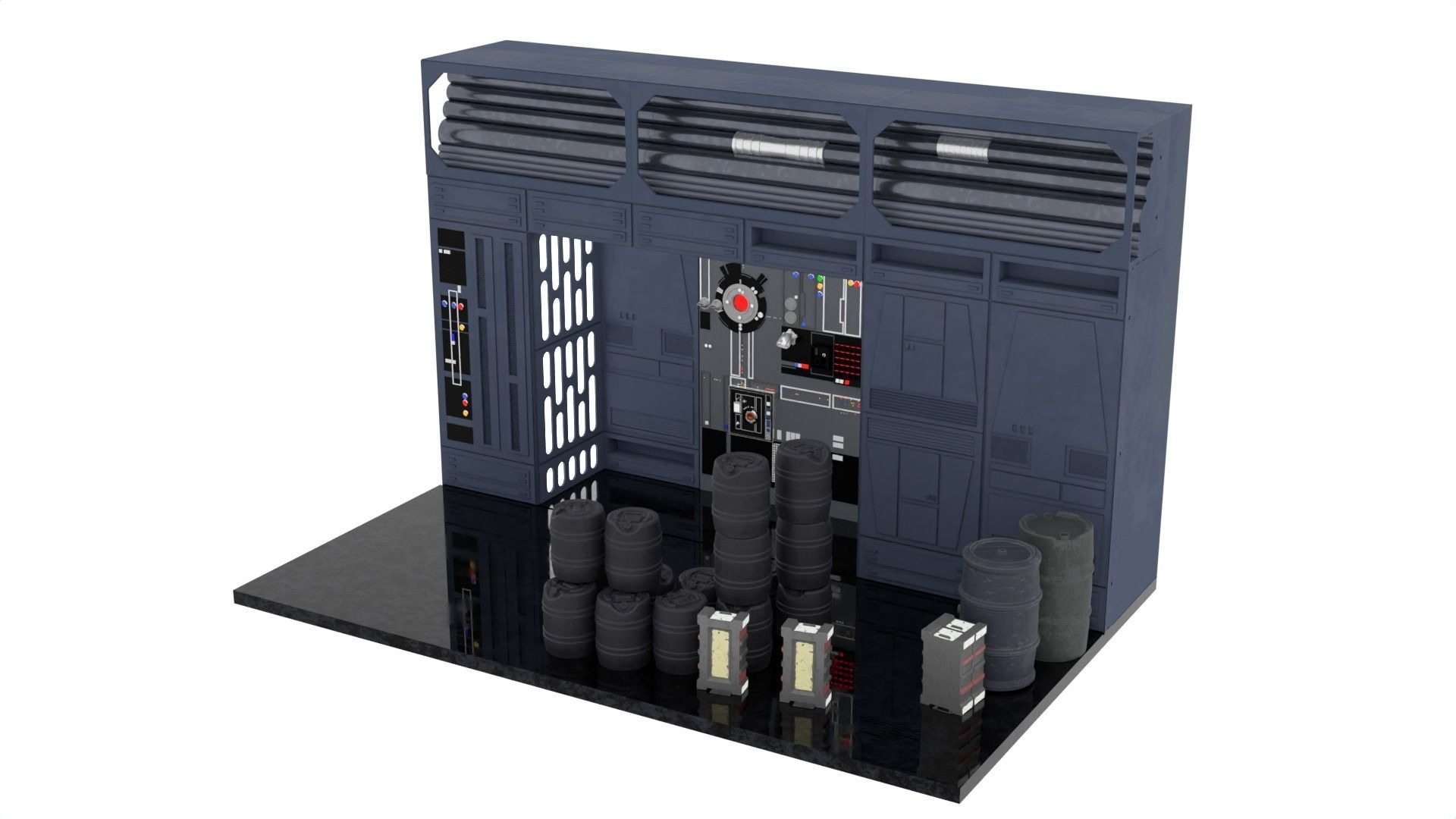 Set 1e - Death Star Alcove 2 1-12 scale Blackseries 3D Model Collection_2