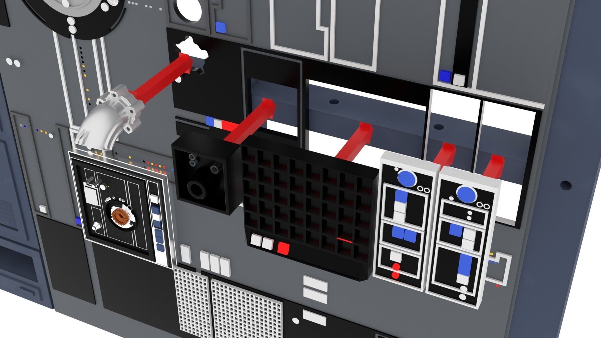 Set 1e - Death Star Alcove 2 1-12 scale Blackseries 3D Model Collection_30