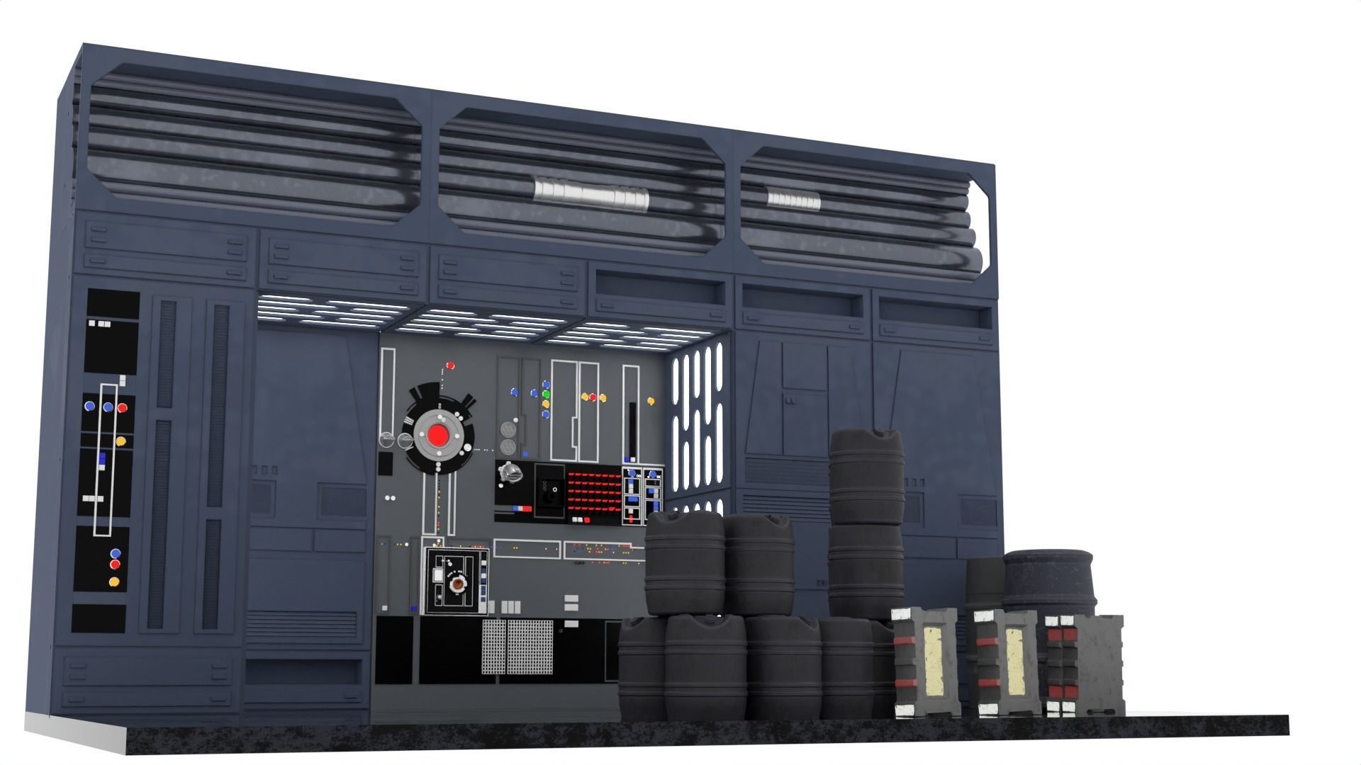 Set 1e - Death Star Alcove 2 1-12 scale Blackseries 3D Model Collection_4
