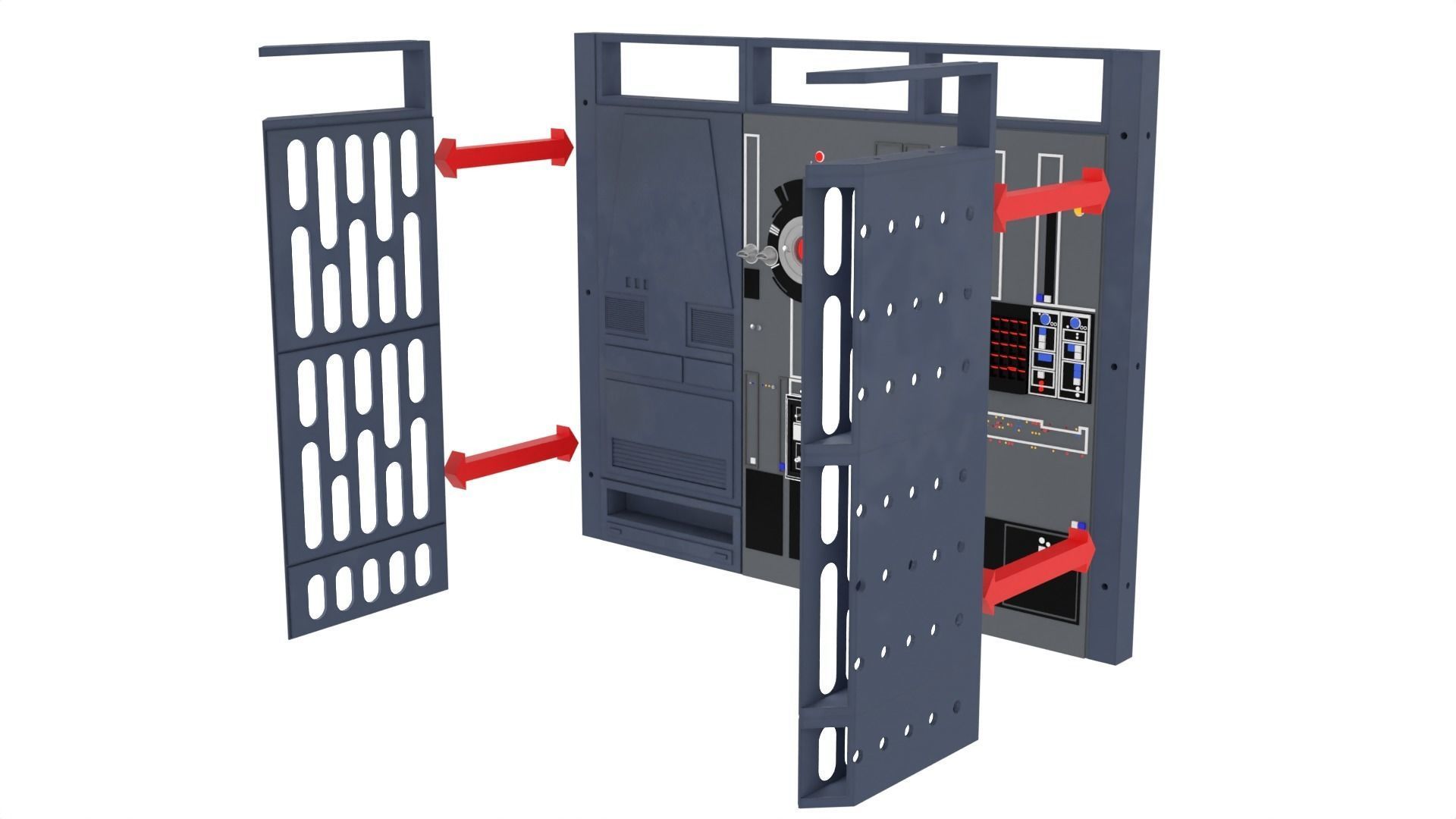 Set 1e - Death Star Alcove 2 1-12 scale Blackseries 3D Model Collection_31