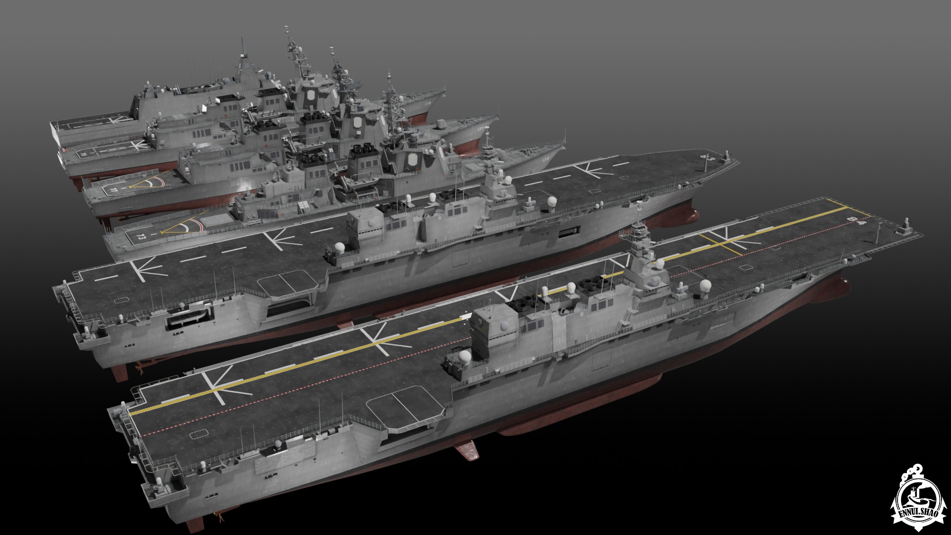 Japan Maritime Self Defence Force 3D Model Collection_8