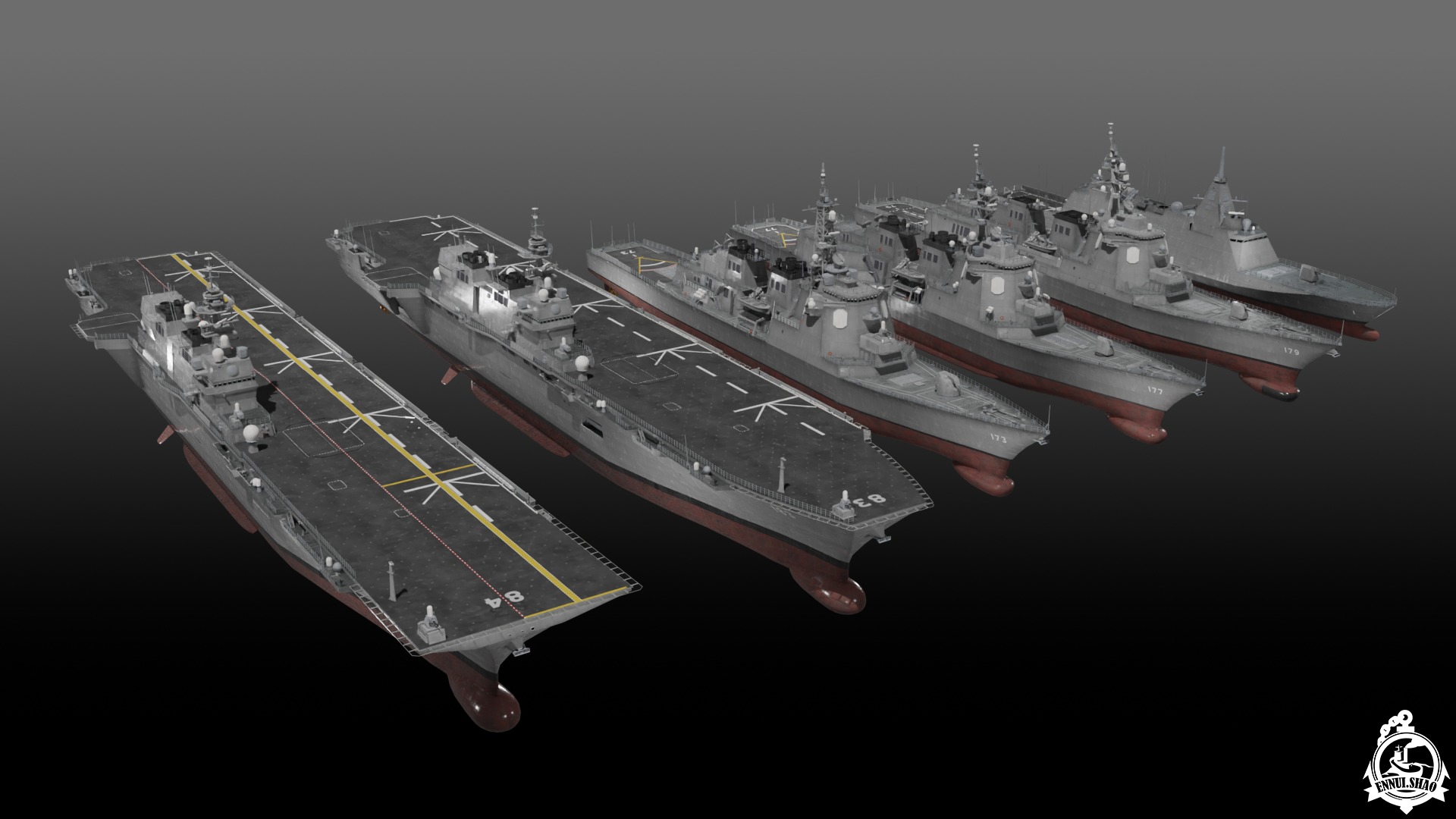 Japan Maritime Self Defence Force 3D Model Collection_7