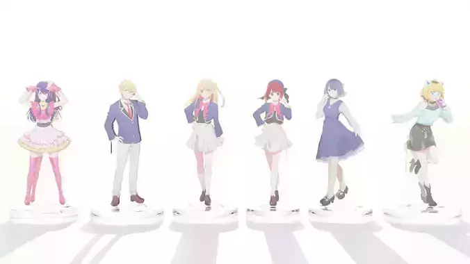 Acrylic Stand All Main Characters Oshi no Ko
