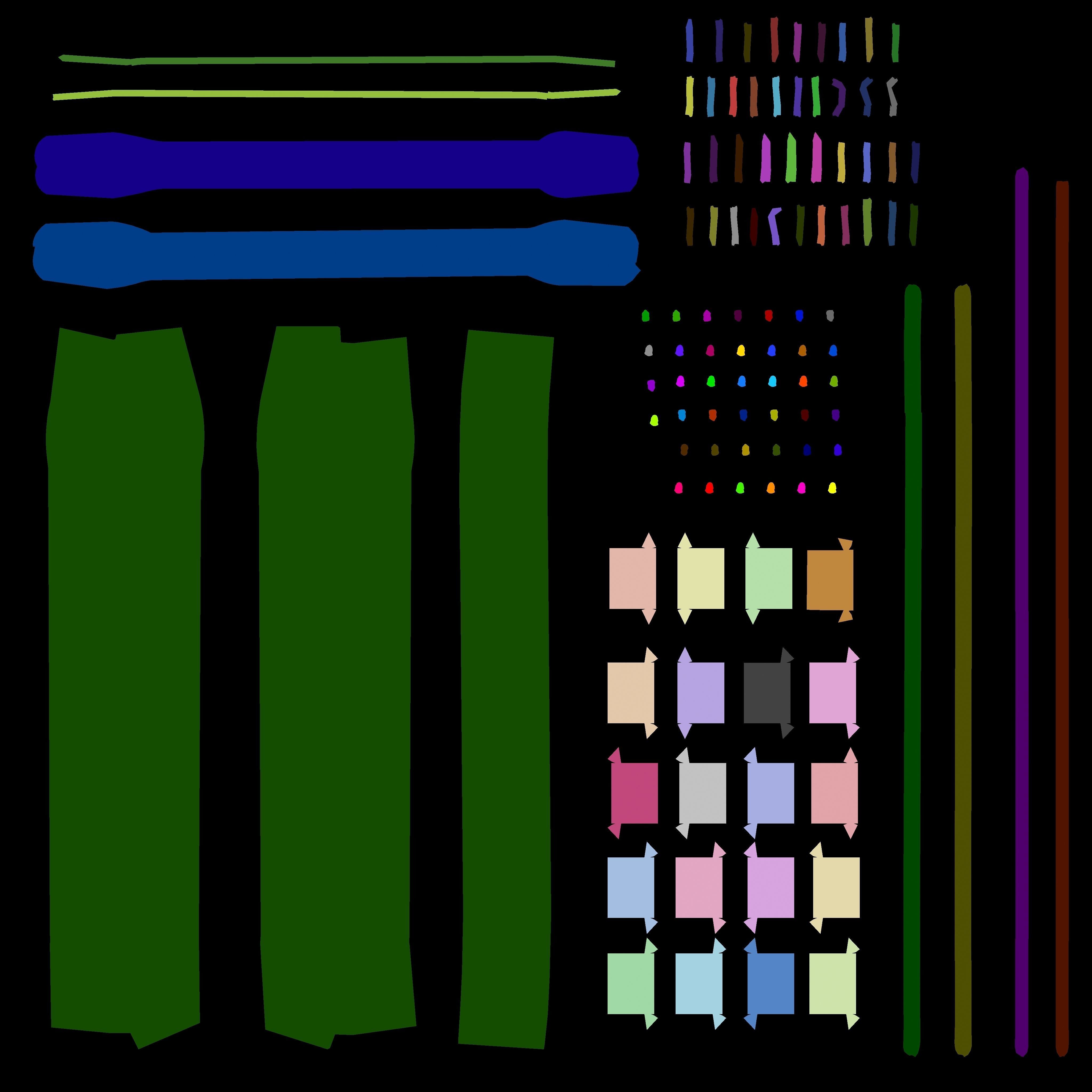 Shopping Mall Escalators Low-poly 3D model_12