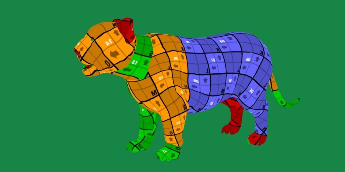 Liger Hybrid Feline 3D model_10