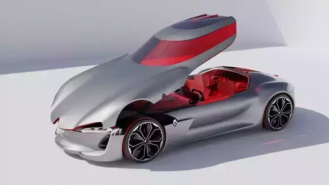 2016 Renault Trezor Electric Concept Car 3D model
