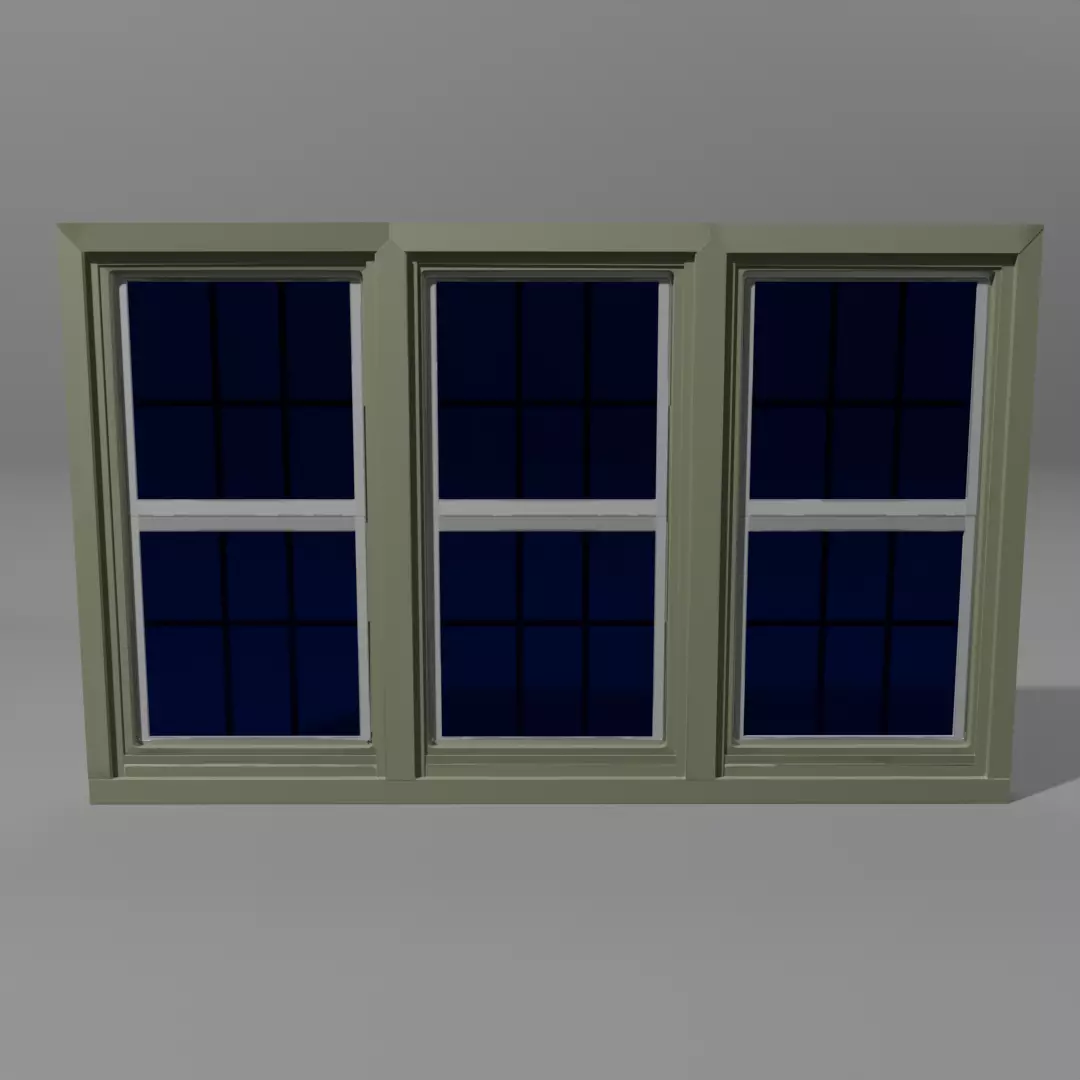 Double hung window Free 3D model