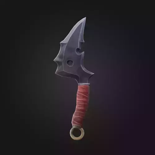 Stylized Knife Game-Ready Low Poly Model