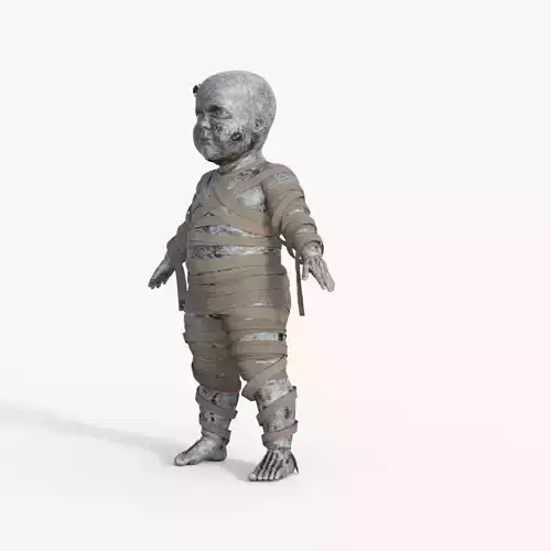 3D Mummy Baby Rigged