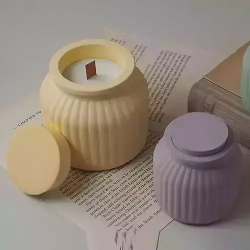 Striped Candle Holder