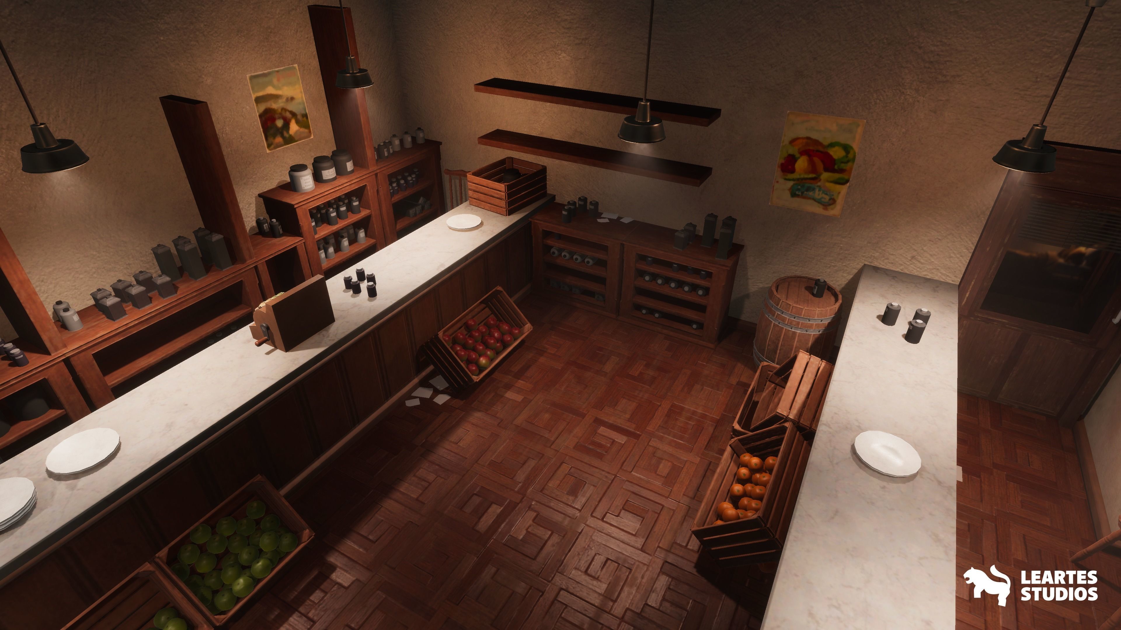 1900s Industrial Environment Low-poly 3D model_6