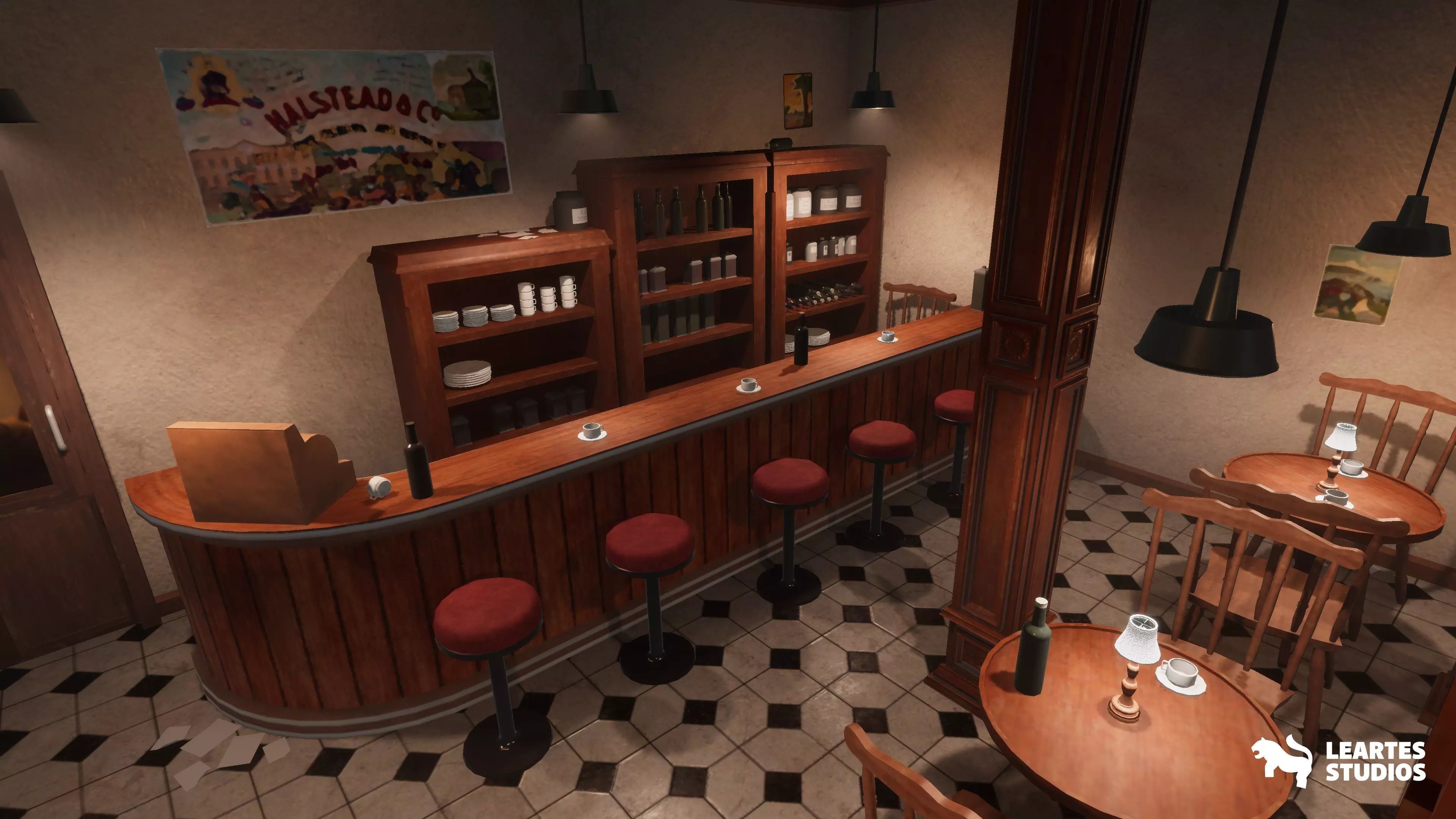 1900s Industrial Environment Low-poly 3D model_16