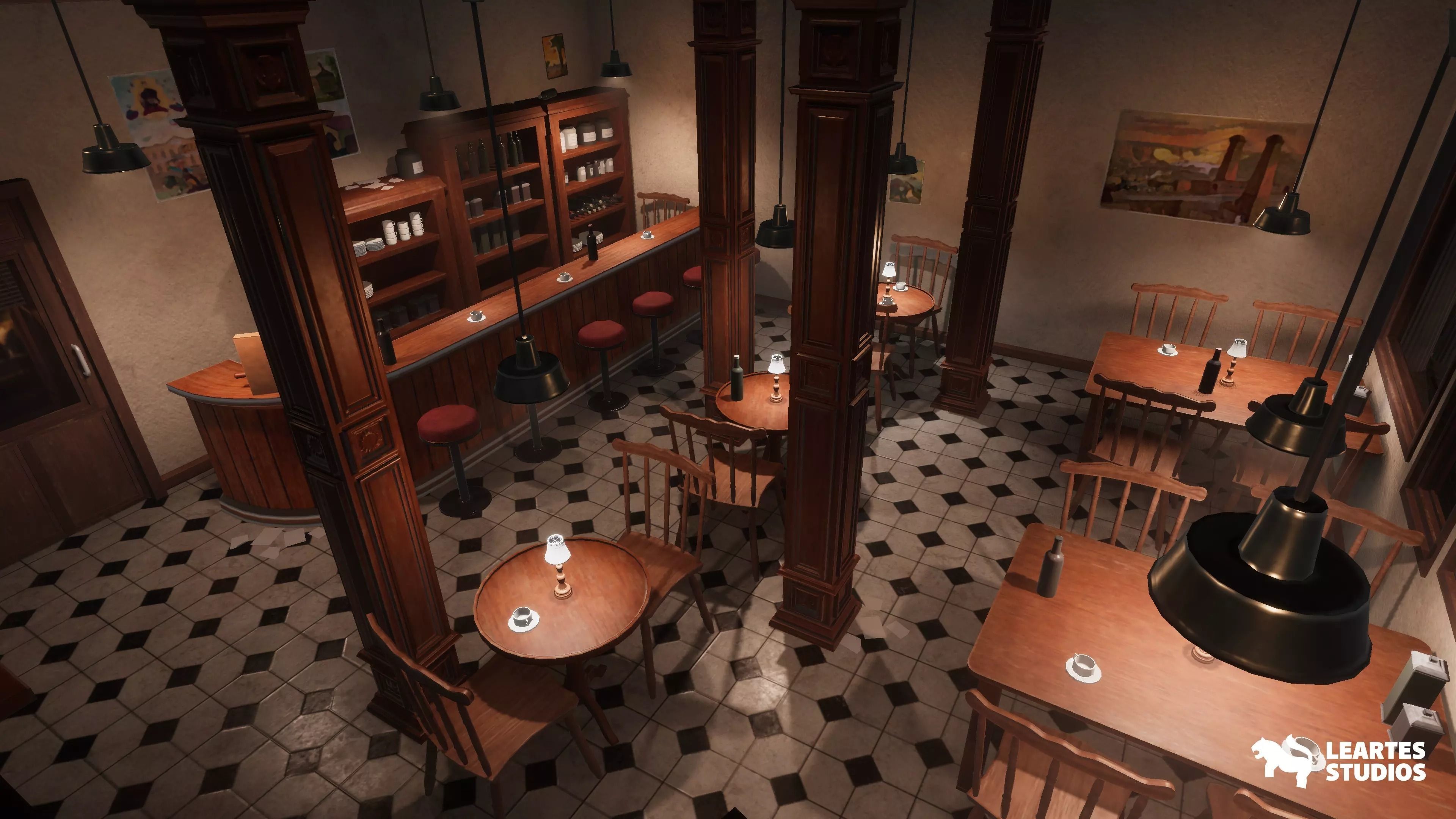 1900s Industrial Environment Low-poly 3D model_14