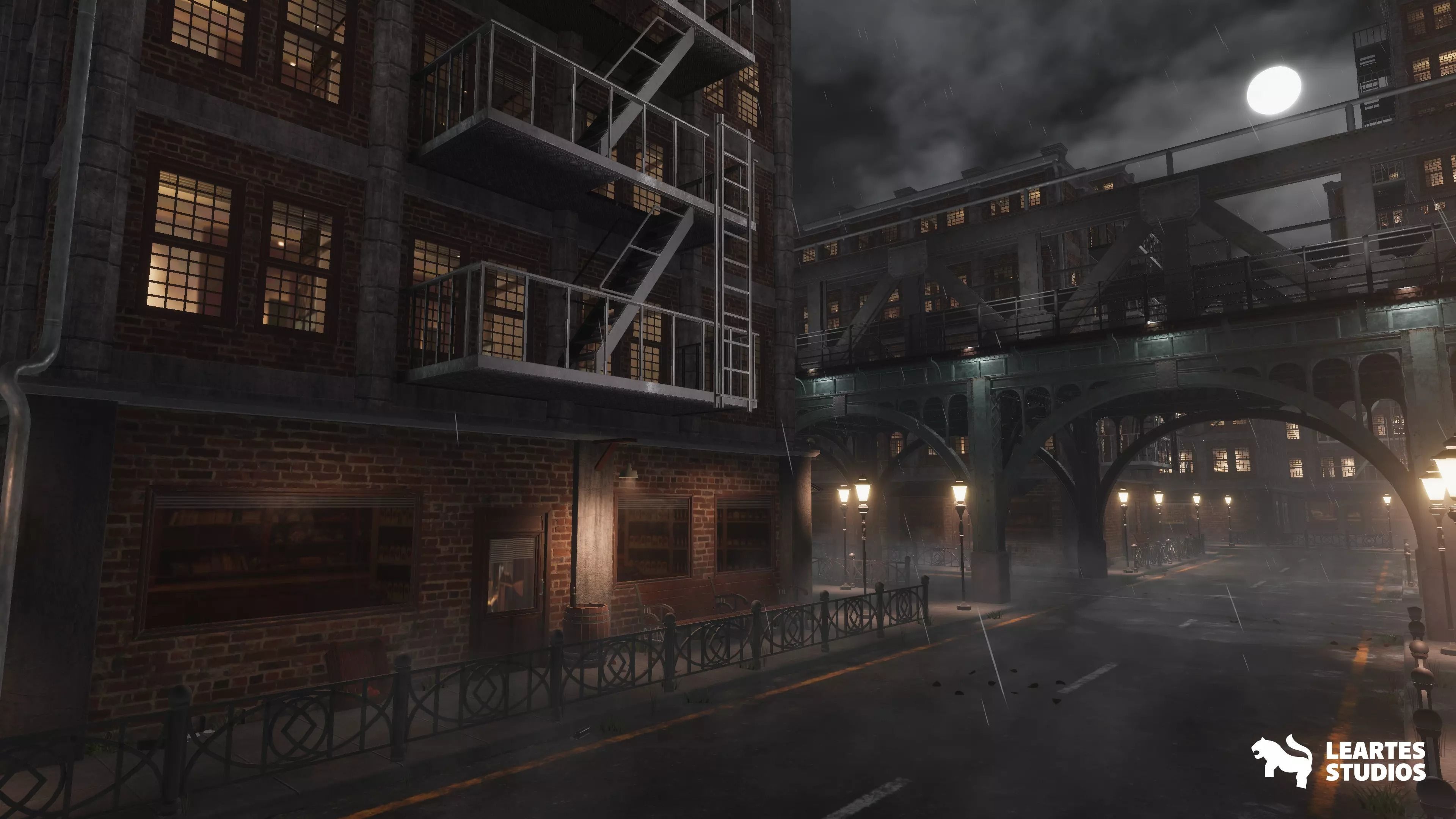 1900s Industrial Environment Low-poly 3D model_12