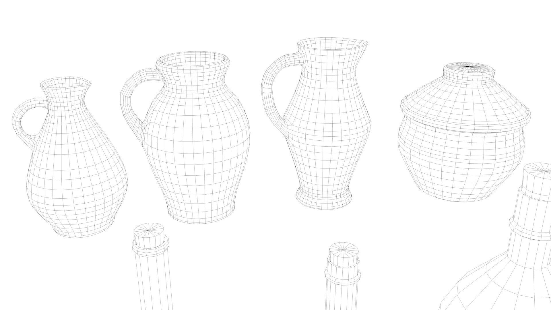 Medieval tavern props 04 3D model_12