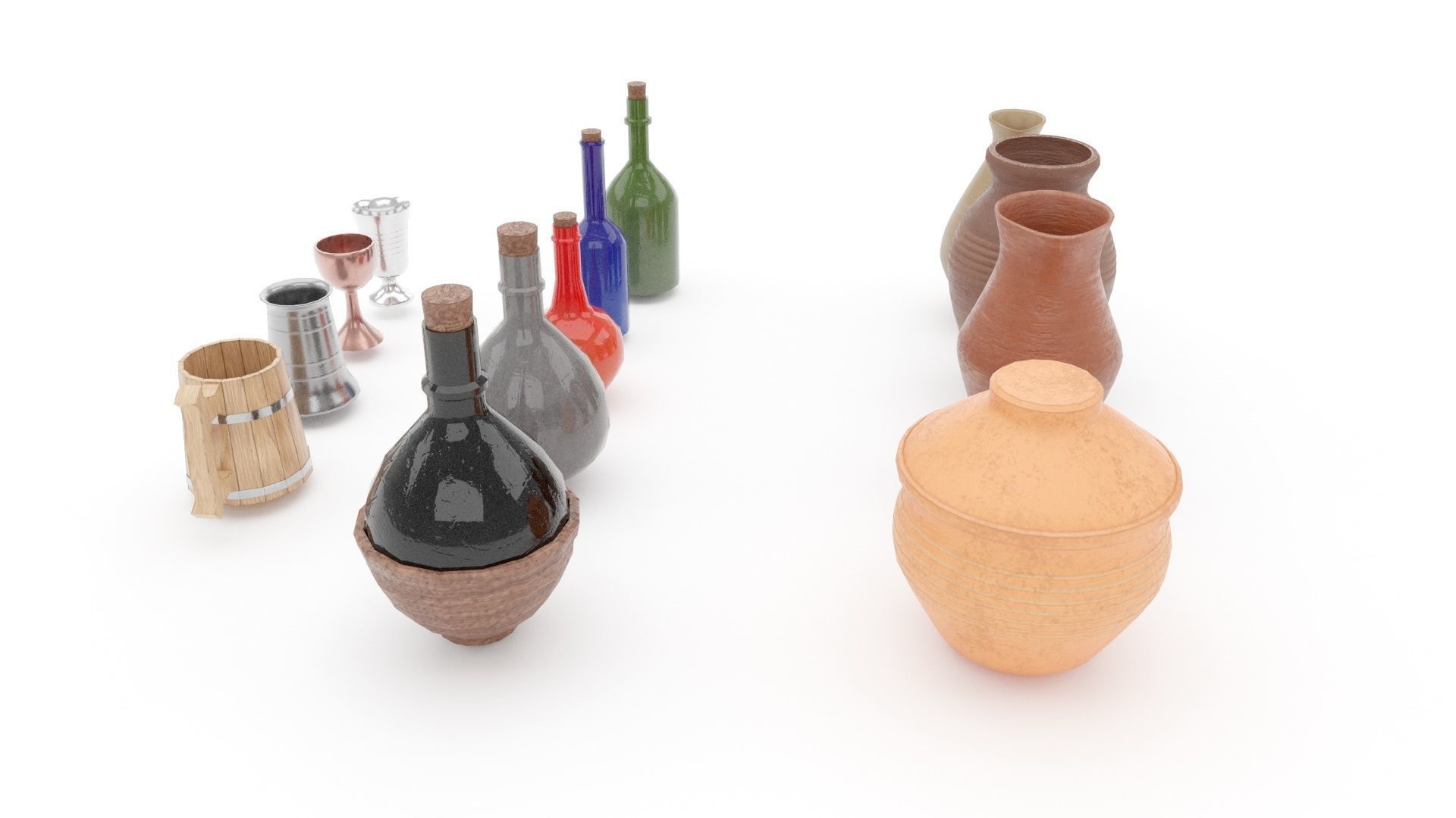 Medieval tavern props 04 3D model_24