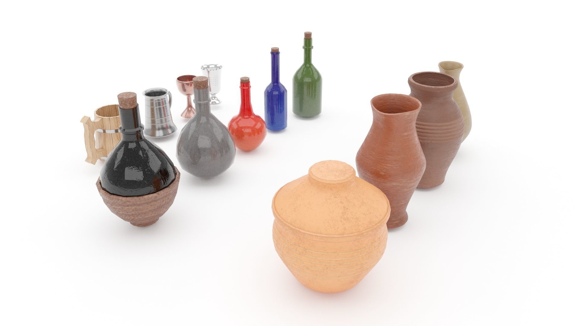 Medieval tavern props 04 3D model_23