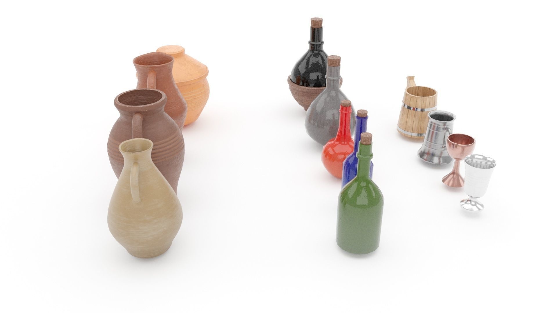 Medieval tavern props 04 3D model_17