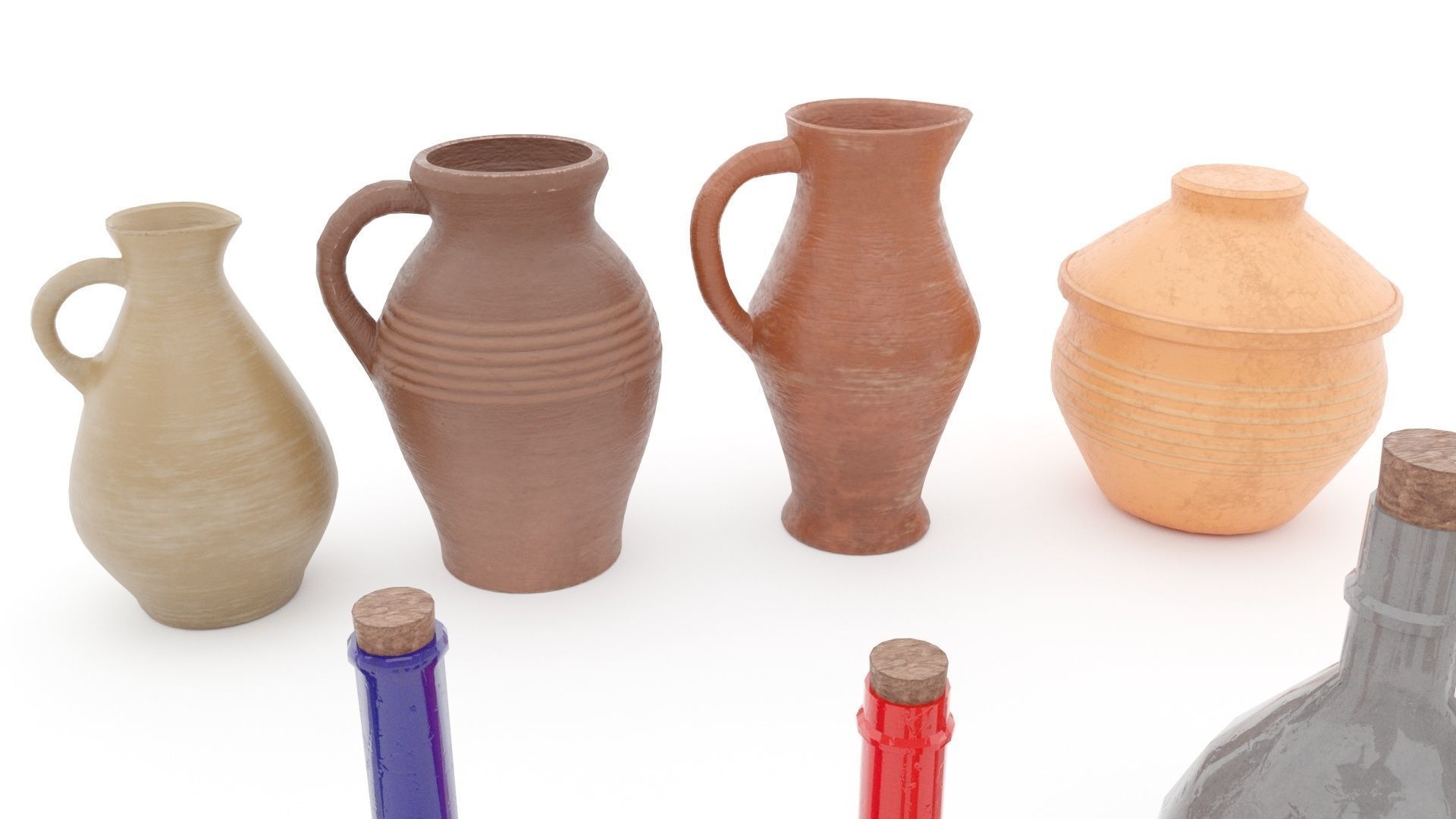 Medieval tavern props 04 3D model_11