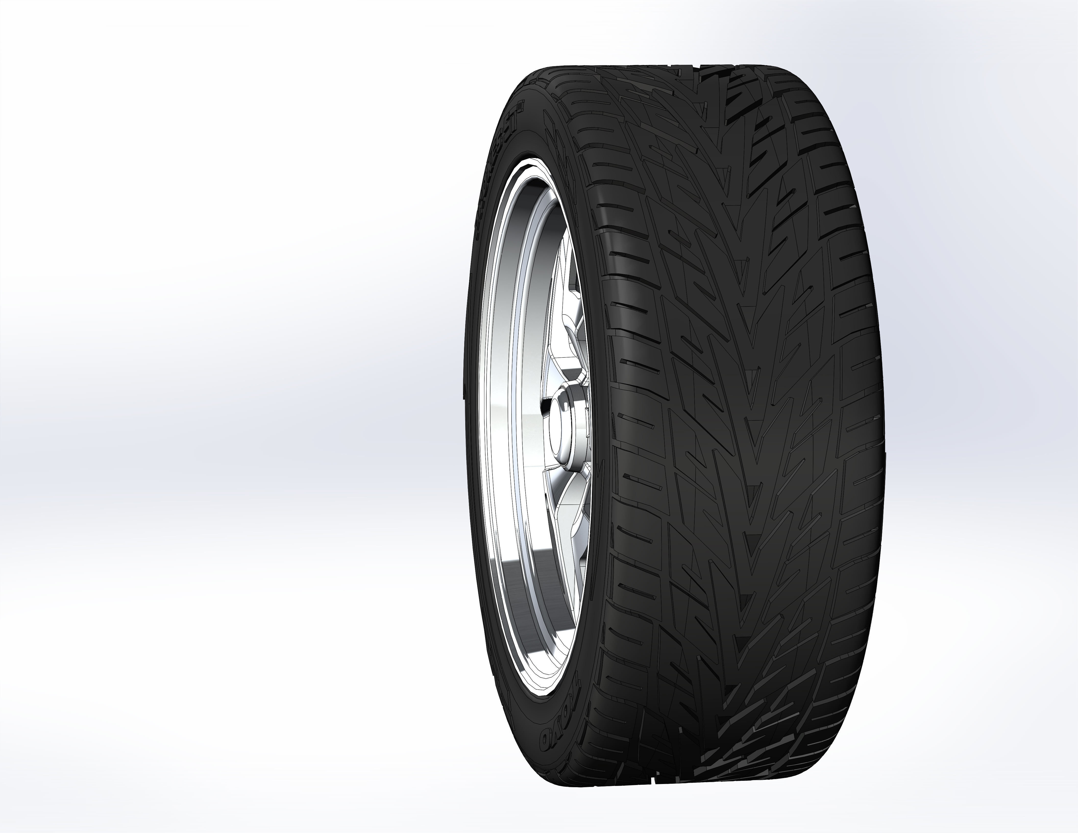 Custom wheels US Mags Saber for your scale model 3D print model_2