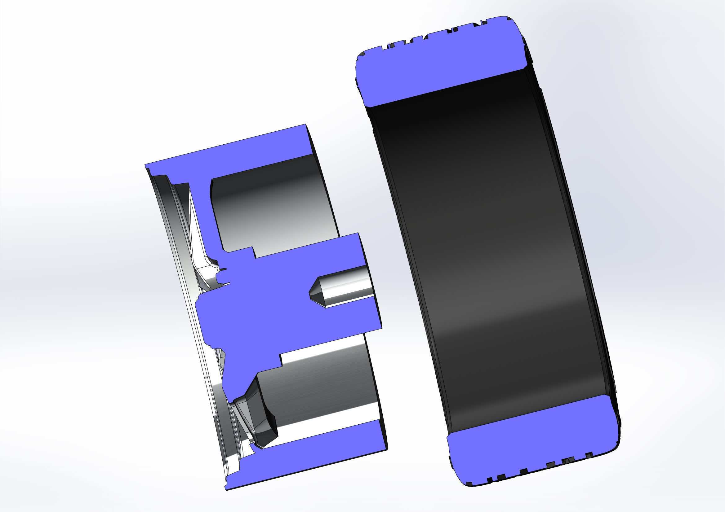 Custom wheels US Mags Saber for your scale model 3D print model_8