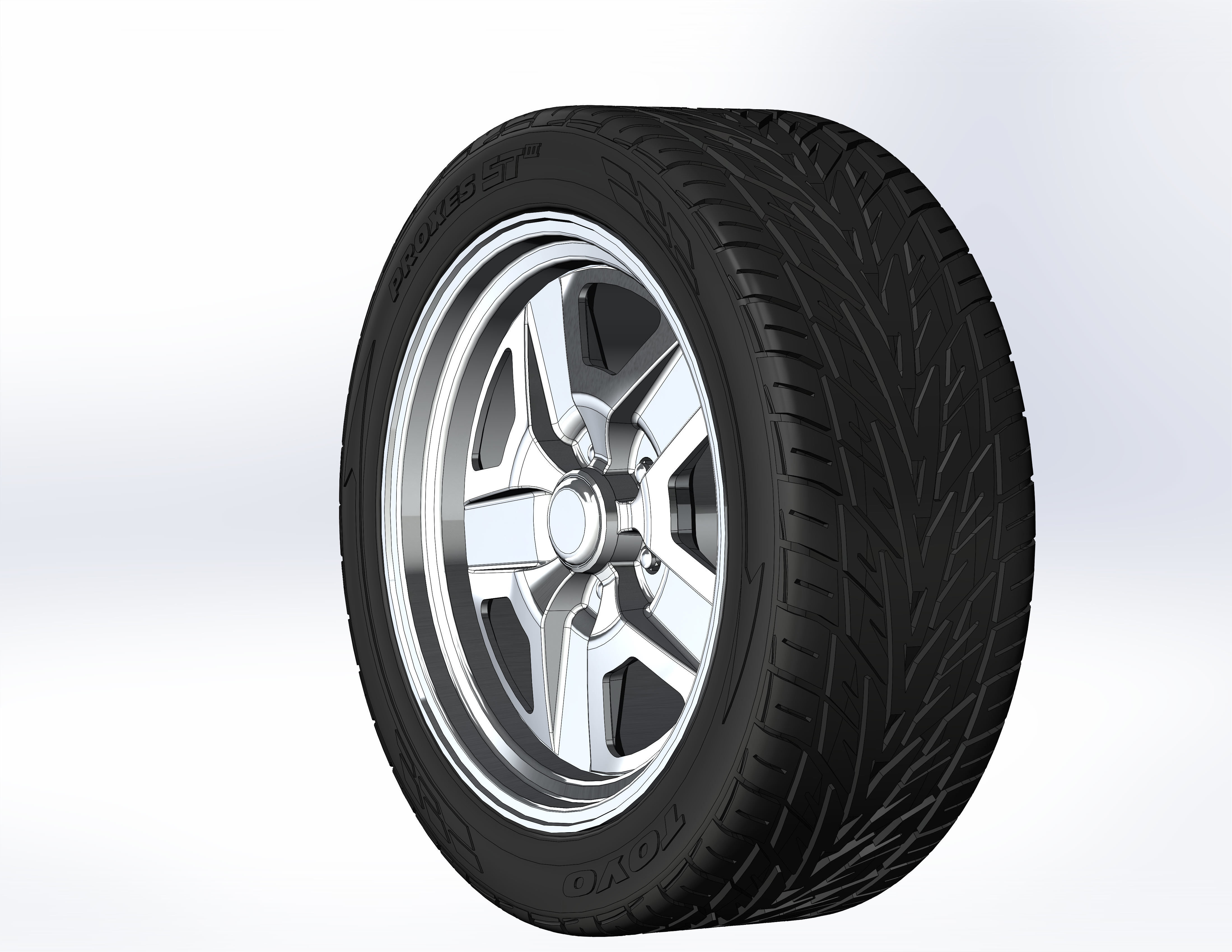 Custom wheels US Mags Saber for your scale model 3D print model_1