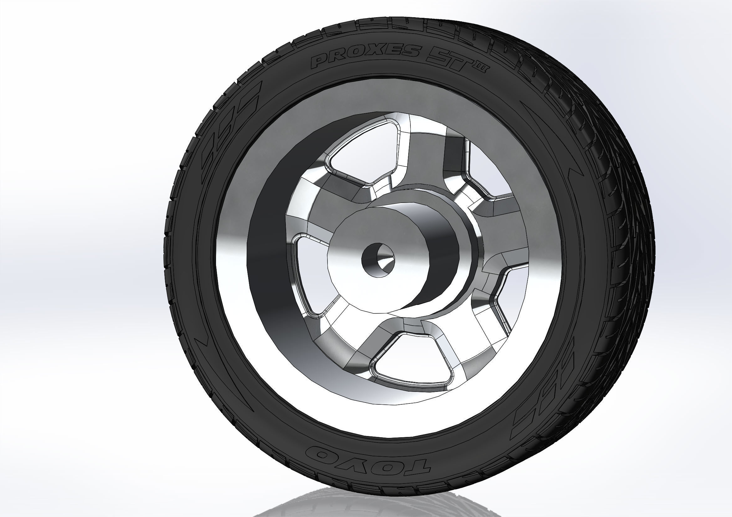 Custom wheels US Mags Saber for your scale model 3D print model_3