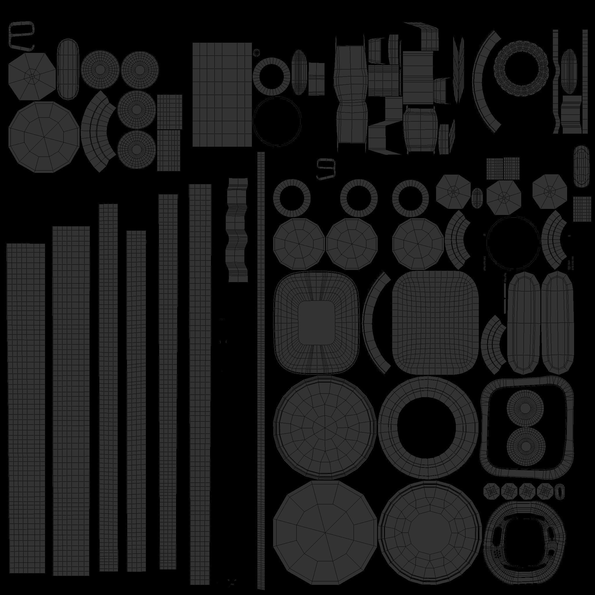 Apple Watch Ultra Alpine Loop Starlight Color 3D Model Low-poly 3D model_11