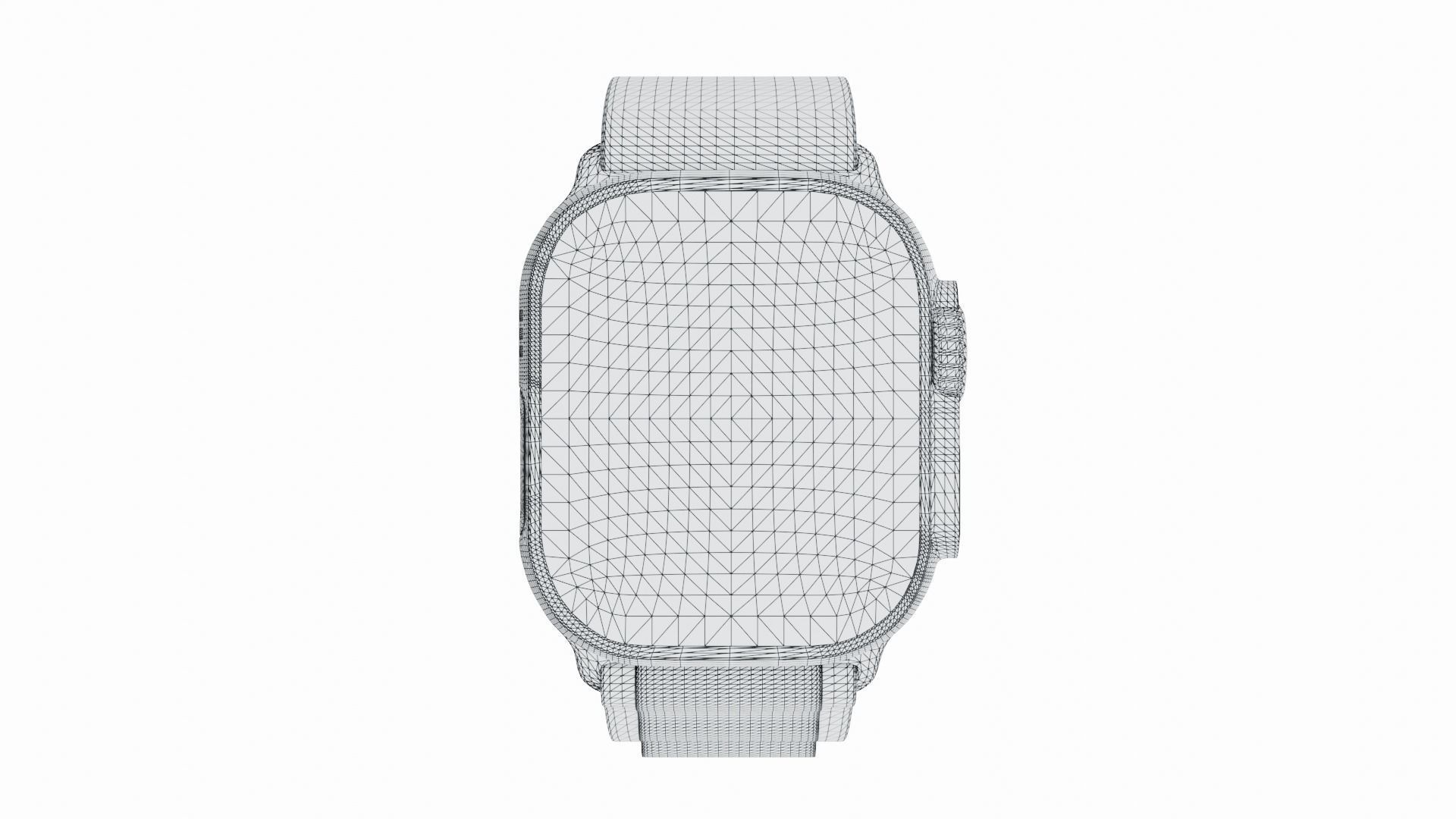 Apple Watch Ultra Alpine Loop Starlight Color 3D Model Low-poly 3D model_7