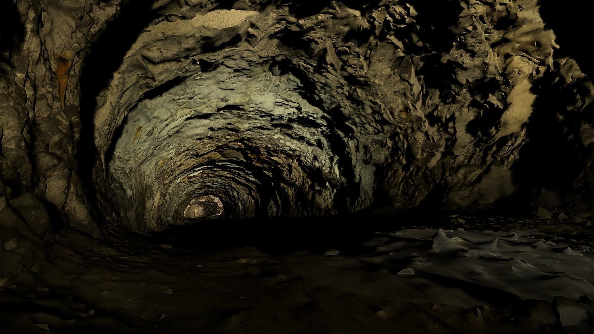 Old underground mine excavation - dirty 3D model_5