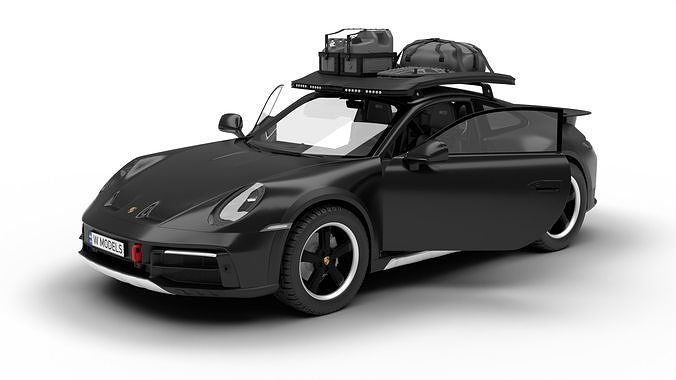 Porsche 911 Dakar 2023 HQ interior 3D model